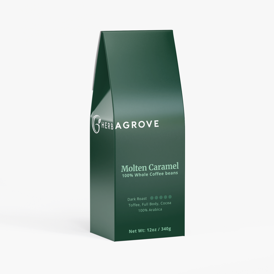 HerbaGrove Molten Caramel Coffee (Dark Roast) - Coffee, Tea & Functional Drinks