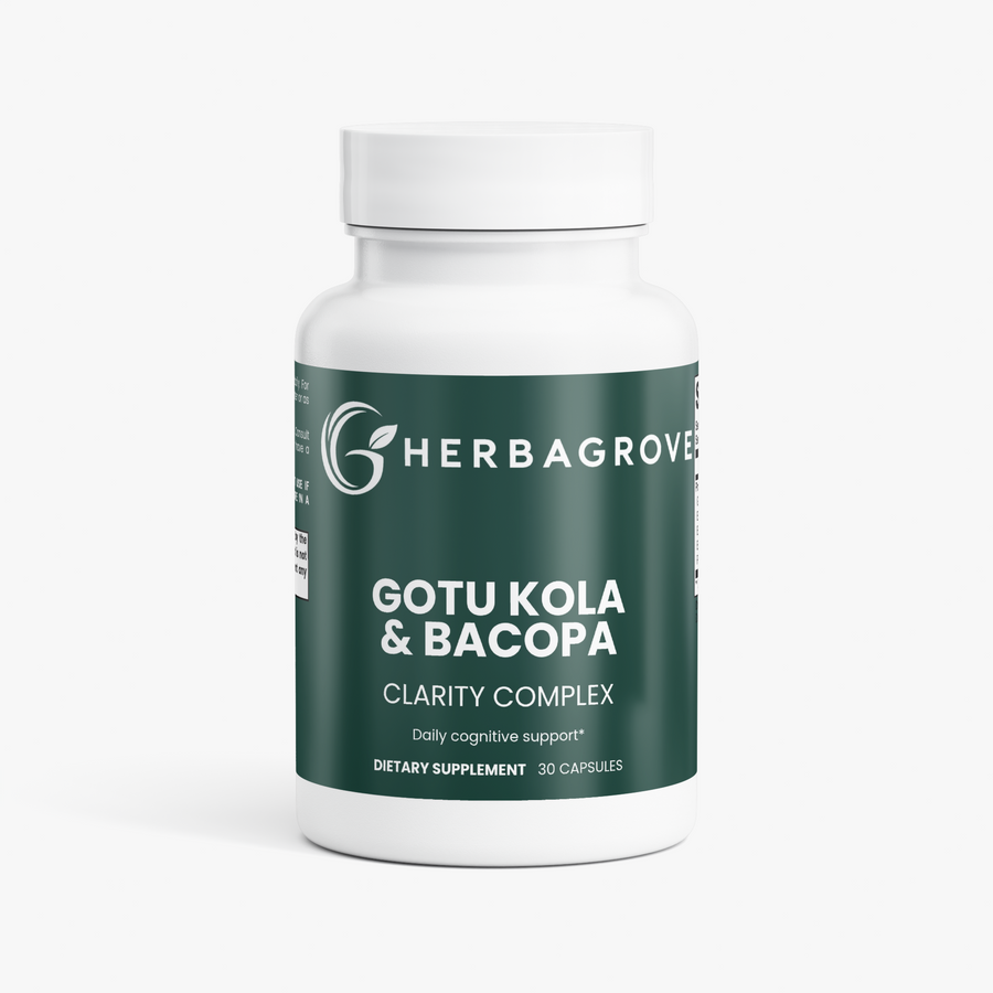 HerbaGrove Gotu Kola & Bacopa Clarity Complex - Focus & Mood