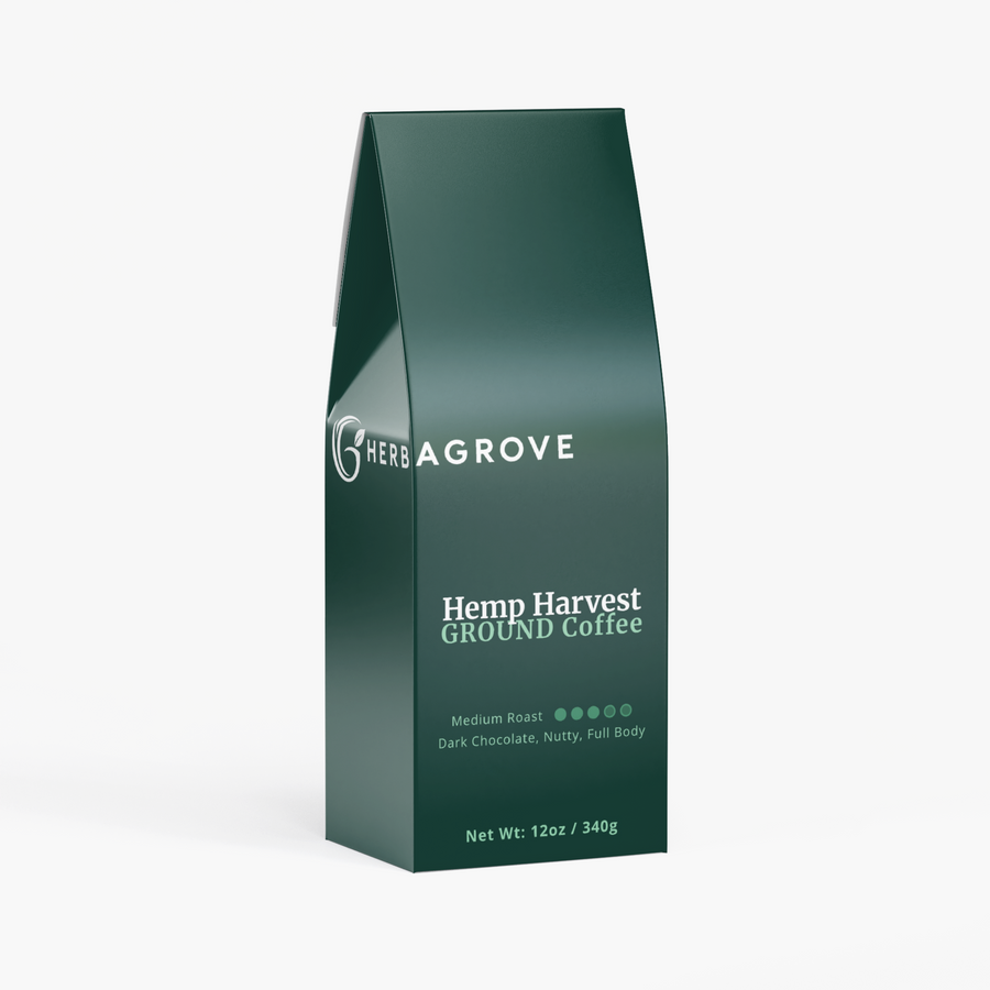 HerbaGrove Hemp Harvest Coffee (Medium Roast) - Coffee, Tea & Functional Drinks