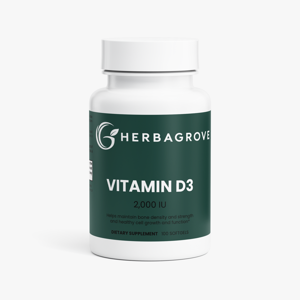 HerbaGrove Vitamin D3 2,000 IU - Vitamins & Daily Health