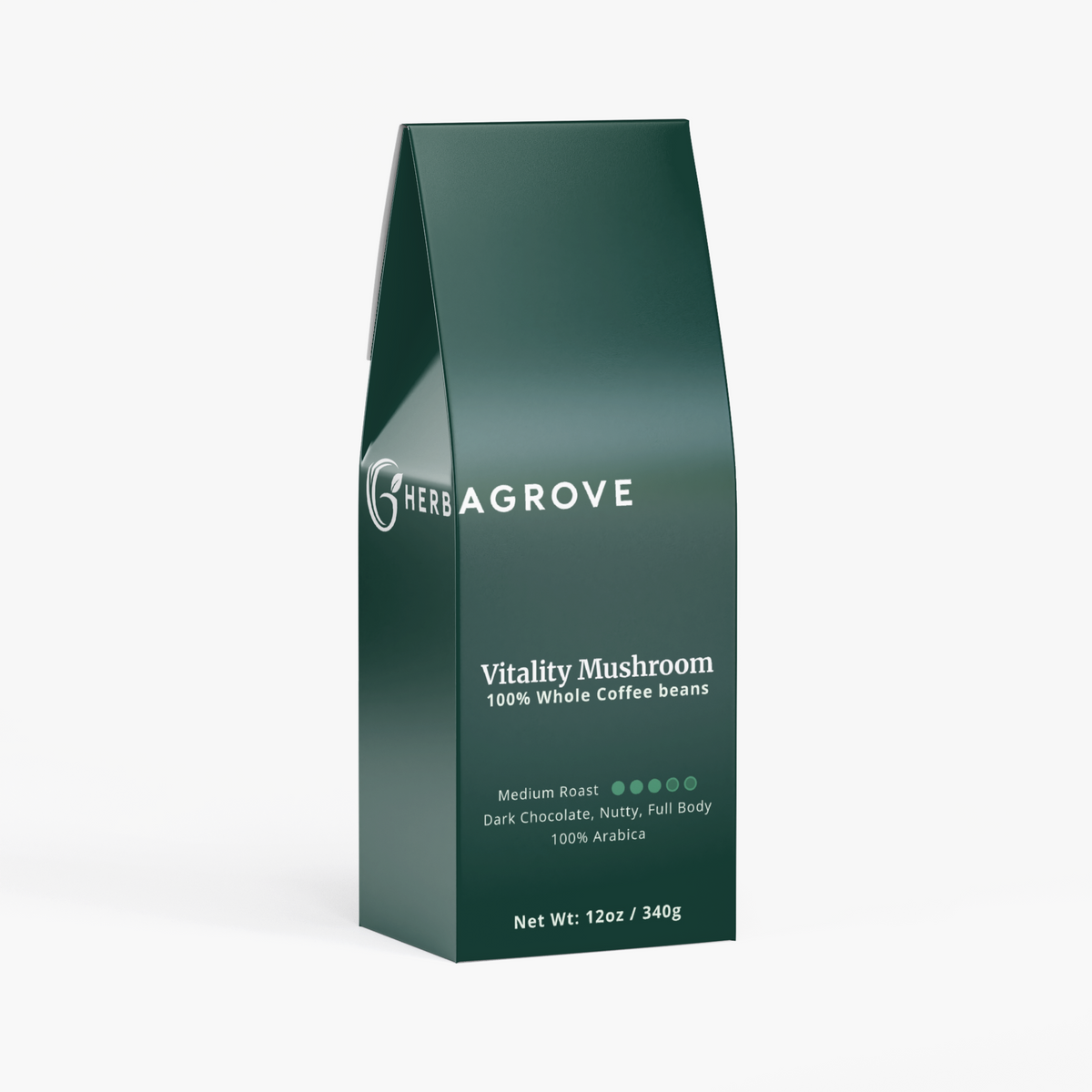 HerbaGrove Vitality Mushroom Coffee (Medium Roast) - Coffee, Tea & Functional Drinks