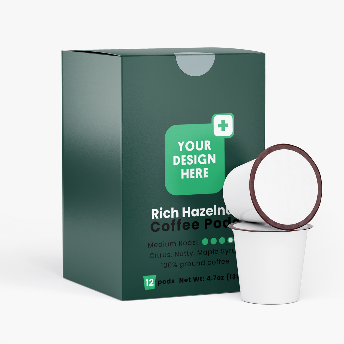Rich Hazelnut Coffee Pods (Medium Roast)