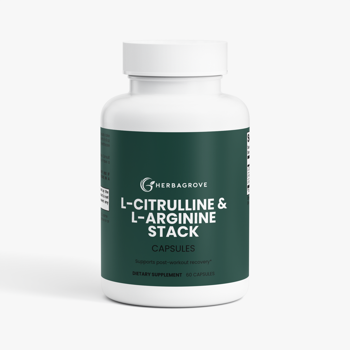 HerbaGrove L-Citrulline & L-Arginine Stack - Energy & Performance