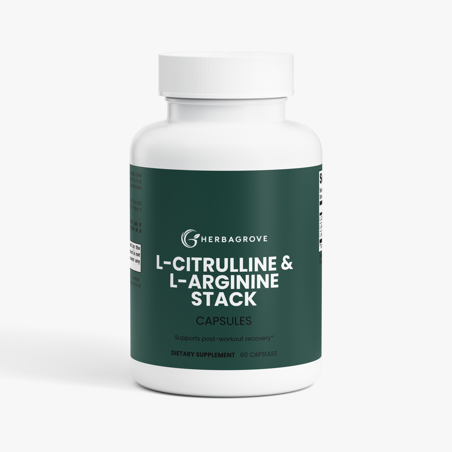 HerbaGrove L-Citrulline & L-Arginine Stack - Energy & Performance