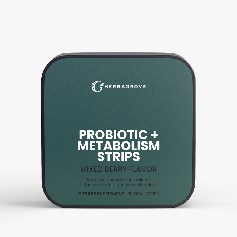 HerbaGrove Probiotic + Metabolism Strips - Gut & Digestion