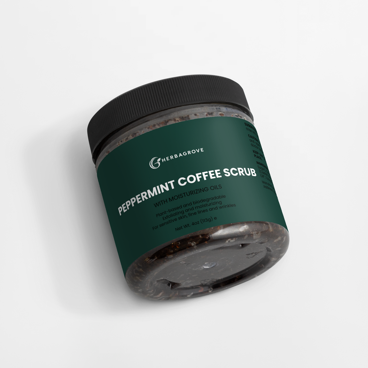 Peppermint Coffee Scrub