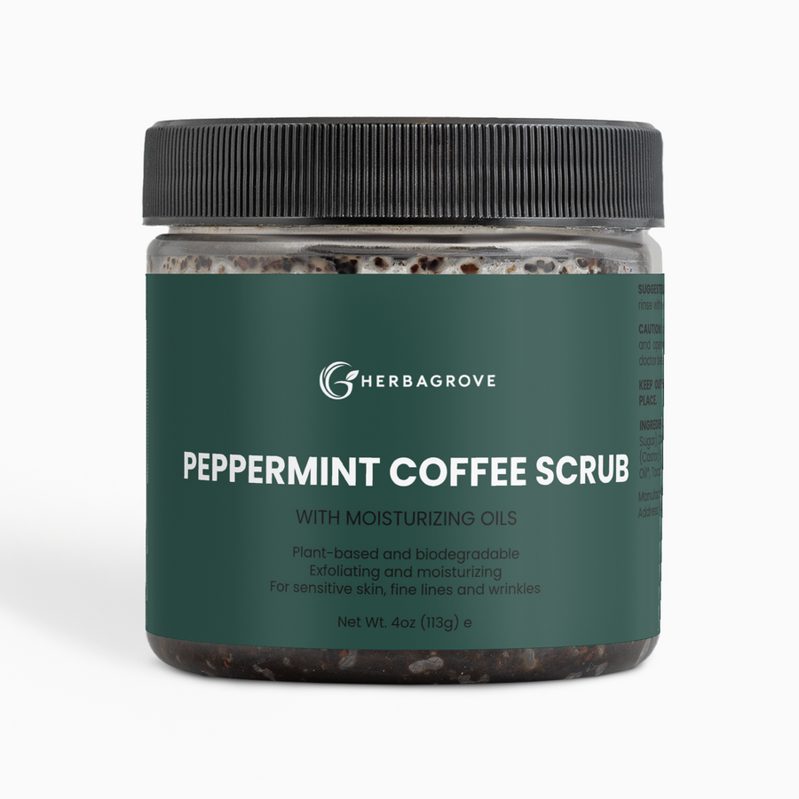 HerbaGrove Peppermint Coffee Scrub - Beauty, Hair & Skin